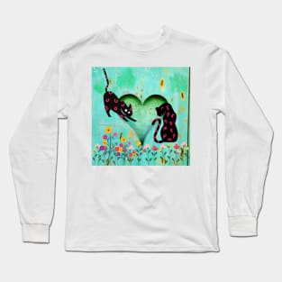 cats love Long Sleeve T-Shirt